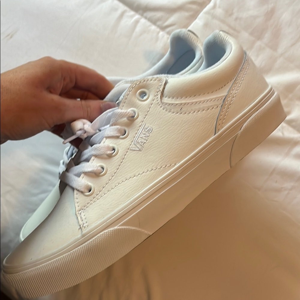 Vans All-White Low-Top Sneakers